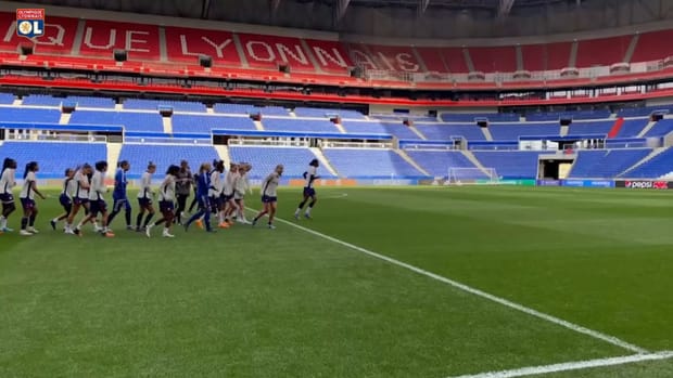 OL Women last training session at Groupama stadium before Juventus